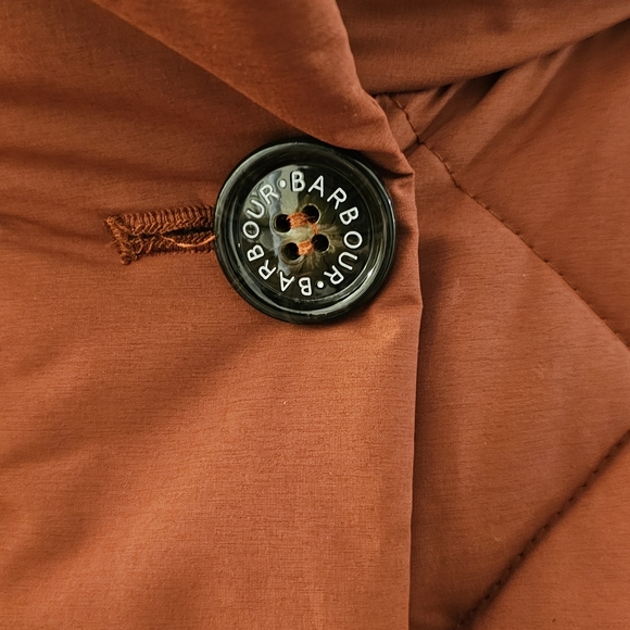 Women's Quilted Brown Coat - Picture 4 of 13